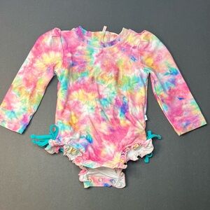 - [ ] Posh Peanut Bamboo Joplin swim rashgaurd 6-12 EUC